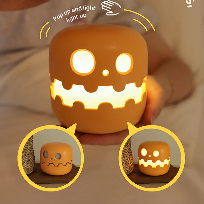 Pumpkin Lamp Bedside Halloween Funny Decoration Ambience Light for Bedrooms Living Room Decoration Kids Birthday Gift Halloween Decorations