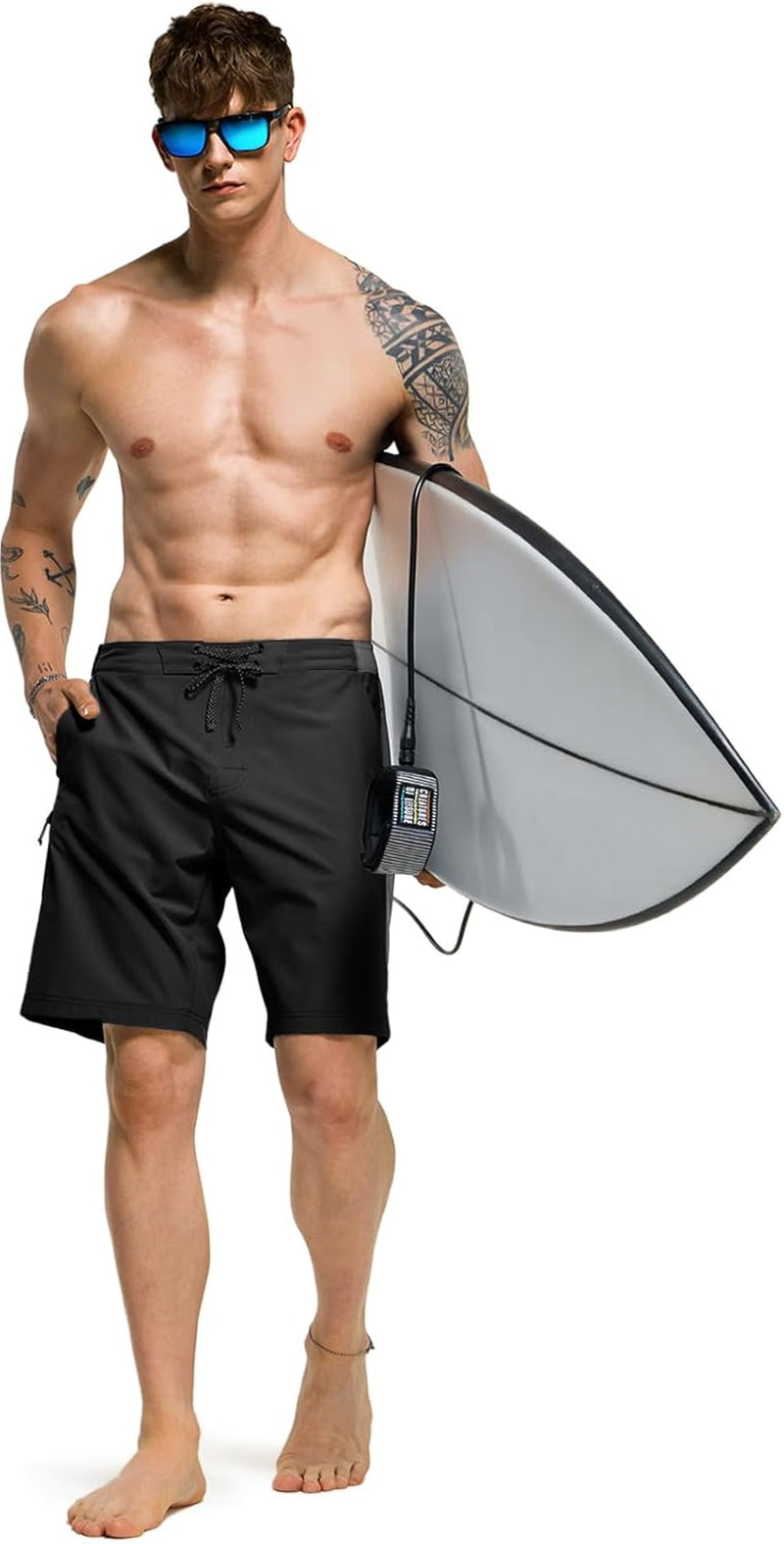 Men'S Swim Trunks, Quick Dry Swimming Beach Board Shorts, Lightweight Swimwear Bathing Suits with Pockets