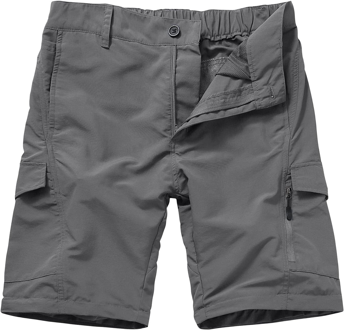 Mens Hiking Pants Quick Dry Lightweight Fishing Convertible Zip off Safari Trousers