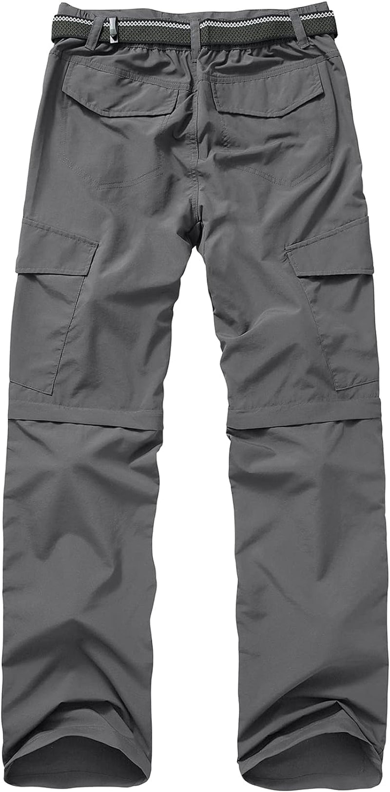 Mens Hiking Pants Quick Dry Lightweight Fishing Convertible Zip off Safari Trousers